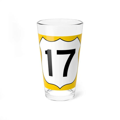 US 17 FL reversed (Florida) (Road Sign) Pint Glass 16oz 16oz - Go Mug Yourself