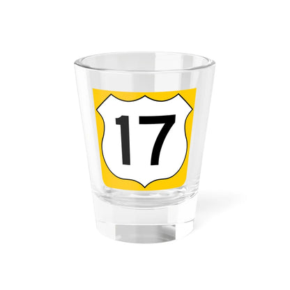 US 17 FL reversed (Florida) (Road Sign) Shot Glass 1.5oz 1.5oz - Go Mug Yourself
