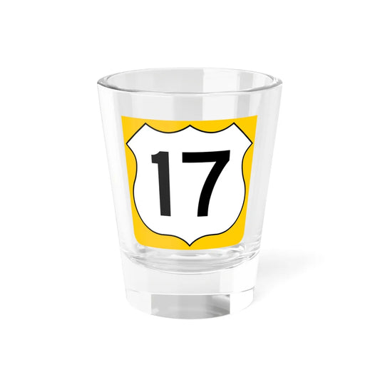 US 17 FL reversed (Florida) (Road Sign) Shot Glass 1.5oz 1.5oz - Go Mug Yourself
