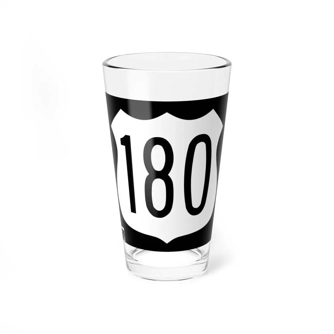 US 180 1963 AZ (Arizona) (Road Sign) Pint Glass 16oz 16oz - Go Mug Yourself
