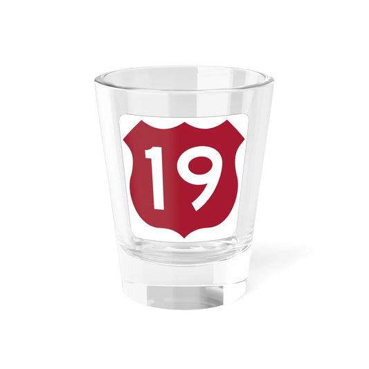 US 19 FL (Florida) (Road Sign) Shot Glass 1.5oz 1.5oz - Go Mug Yourself