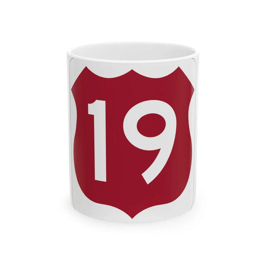 US 19 FL (Florida) (Road Sign) White Coffee Mug 11oz - Go Mug Yourself