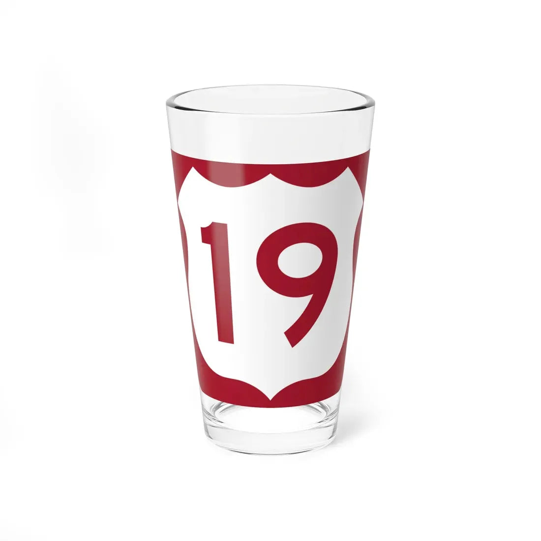 US 19 FL reversed (Florida) (Road Sign) Pint Glass 16oz 16oz - Go Mug Yourself
