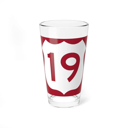 US 19 FL reversed (Florida) (Road Sign) Pint Glass 16oz 16oz - Go Mug Yourself