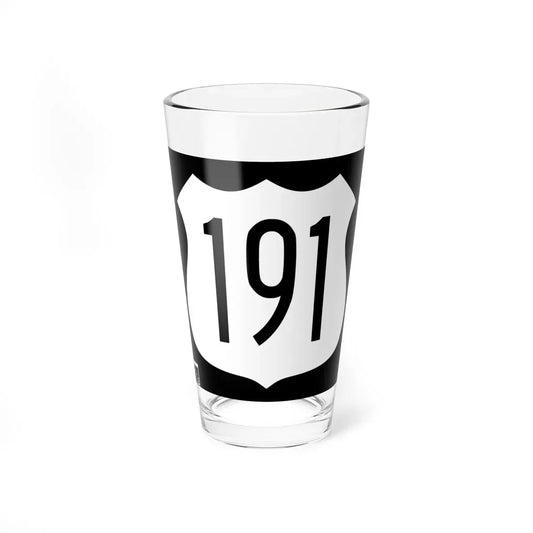 US 191 1963 AZ (Arizona) (Road Sign) Pint Glass 16oz 16oz - Go Mug Yourself