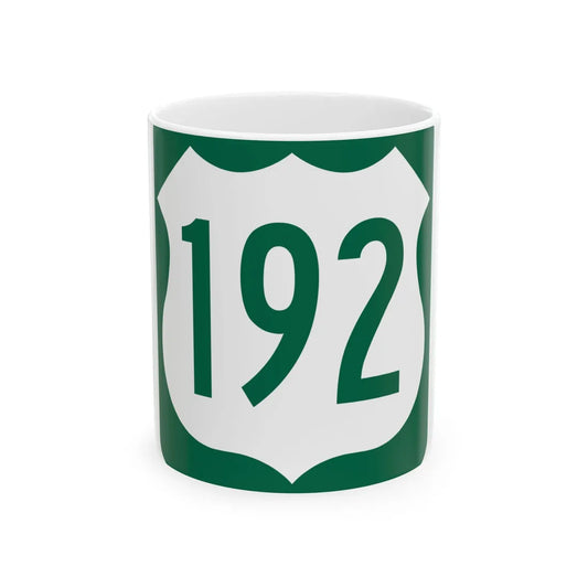 US 192 FL reversed (Florida) (Road Sign) White Coffee Mug 11oz - Go Mug Yourself