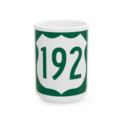 US 192 FL reversed (Florida) (Road Sign) White Coffee Mug 15oz - Go Mug Yourself