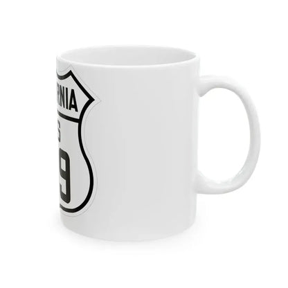 US 199 California 1926 (California) (Road Sign) White Coffee Mug - Go Mug Yourself