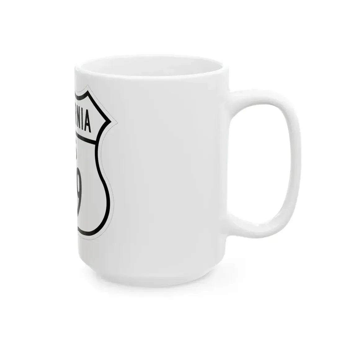US 199 California 1948 (California) (Road Sign) White Coffee Mug - Go Mug Yourself