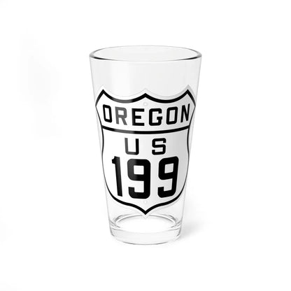 US 199 Oregon 1926 (Oregon) (Road Sign) Pint Glass 16oz 16oz - Go Mug Yourself