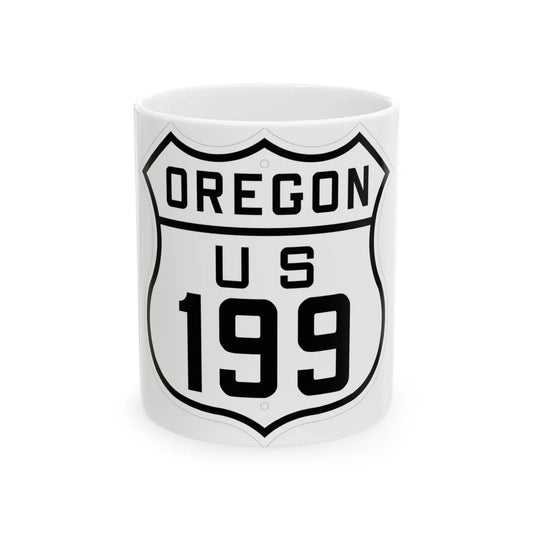 US 199 Oregon 1926 (Oregon) (Road Sign) White Coffee Mug 11oz - Go Mug Yourself