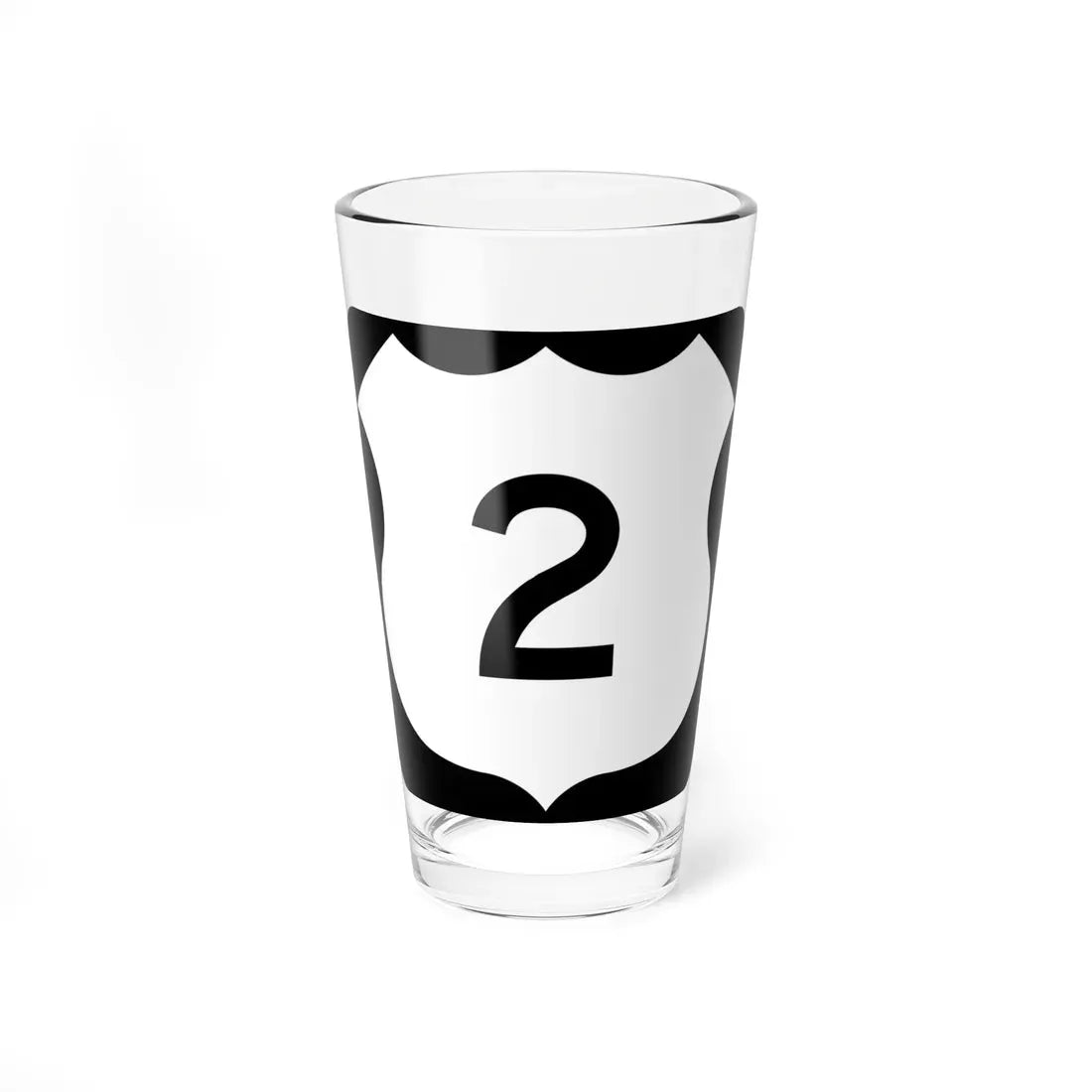 US 2 MN 1961 (Minnesota) (Road Sign) Pint Glass 16oz 16oz - Go Mug Yourself