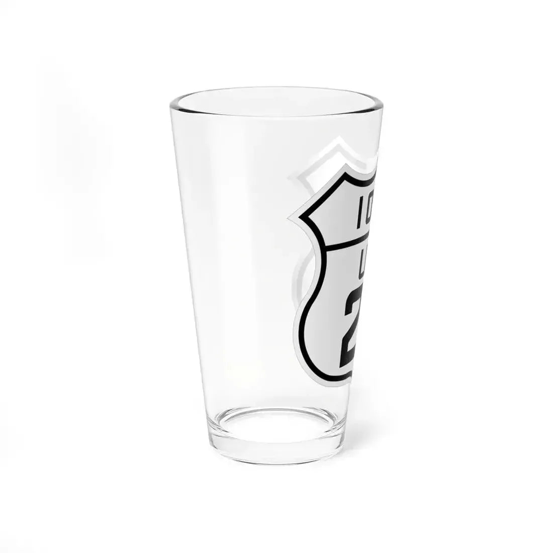US 20 Iowa 1926 (Iowa) (Road Sign) Pint Glass 16oz - Go Mug Yourself