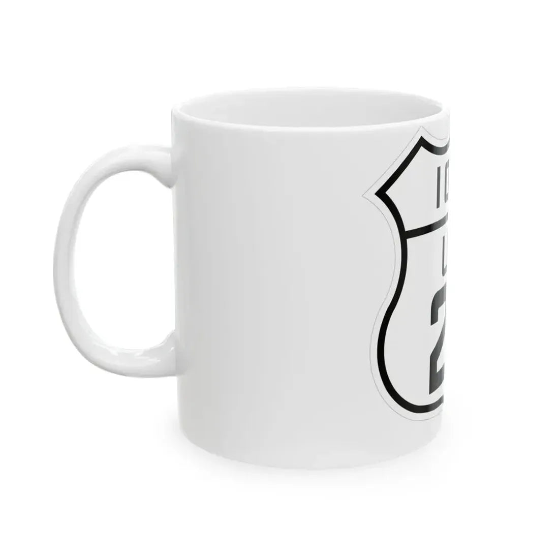 US 20 Iowa 1926 (Iowa) (Road Sign) White Coffee Mug - Go Mug Yourself