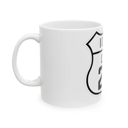 US 20 Iowa 1926 (Iowa) (Road Sign) White Coffee Mug - Go Mug Yourself