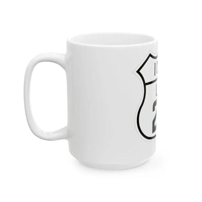 US 20 Iowa 1926 (Iowa) (Road Sign) White Coffee Mug - Go Mug Yourself