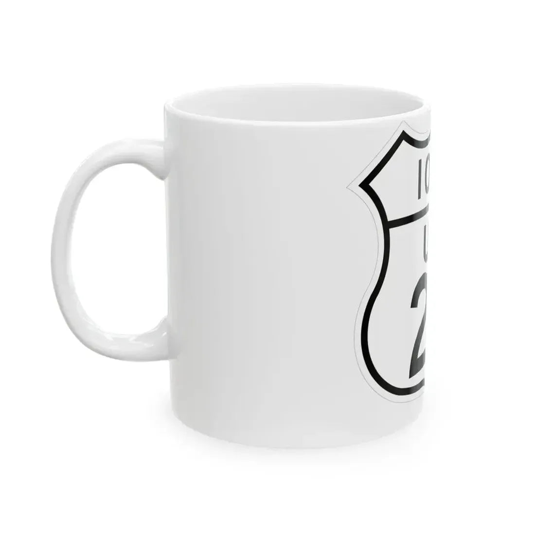 US 20 Iowa 1948 (Iowa) (Road Sign) White Coffee Mug - Go Mug Yourself