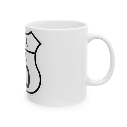 US 20 Iowa 1948 (Iowa) (Road Sign) White Coffee Mug - Go Mug Yourself