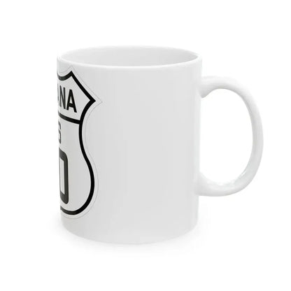 US 20 Montana 1926 (Montana) (Road Sign) White Coffee Mug - Go Mug Yourself