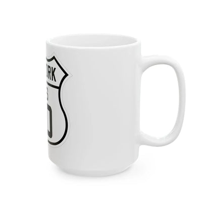 US 20 New York 1926 (New York) (Road Sign) White Coffee Mug - Go Mug Yourself