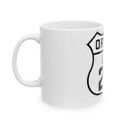 US 20 Oregon 1926 (Oregon) (Road Sign) White Coffee Mug - Go Mug Yourself