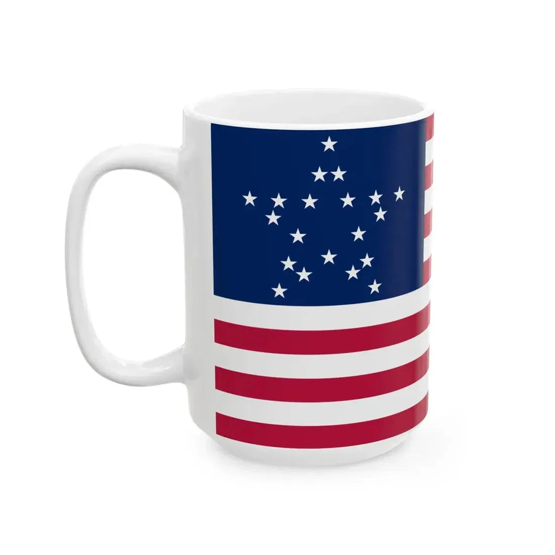 US 20 Star GreatStar Flag (United States) White Coffee Mug - Go Mug Yourself