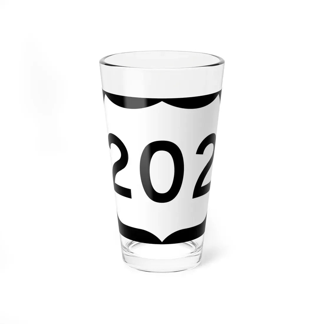 US 202 NY (New York) (Road Sign) Pint Glass 16oz 16oz - Go Mug Yourself