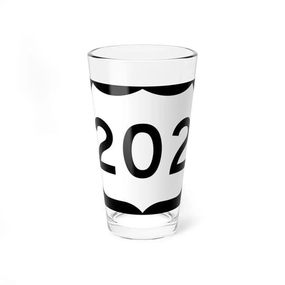 US 202 NY (New York) (Road Sign) Pint Glass 16oz 16oz - Go Mug Yourself