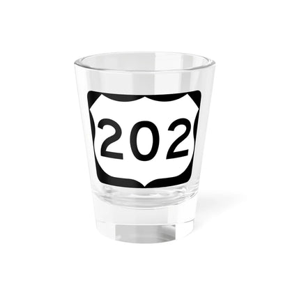 US 202 NY (New York) (Road Sign) Shot Glass 1.5oz 1.5oz - Go Mug Yourself