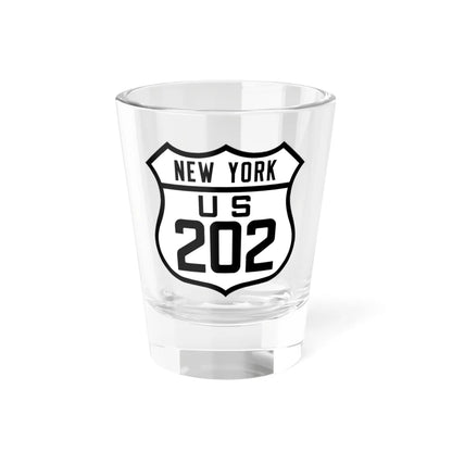 US 202 NY Old (New York) (Road Sign) Shot Glass 1.5oz 1.5oz - Go Mug Yourself
