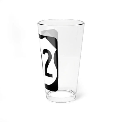 US 202 square (New Hampshire) (Road Sign) Pint Glass 16oz - Go Mug Yourself