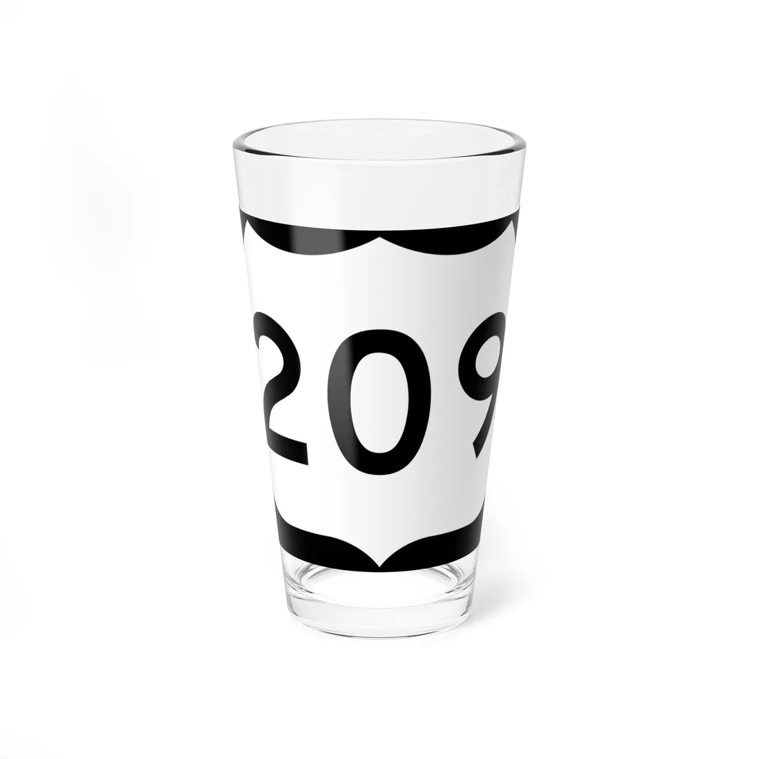 US 209 NY (New York) (Road Sign) Pint Glss 16oz 16oz - Go Mug Yourself