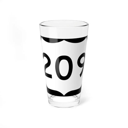US 209 NY (New York) (Road Sign) Pint Glss 16oz 16oz - Go Mug Yourself