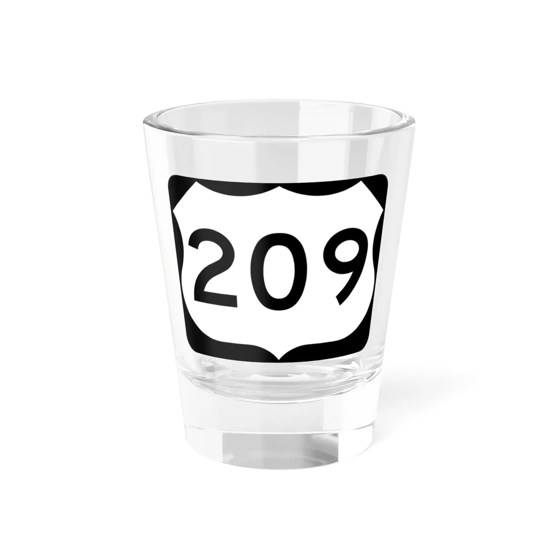 US 209 NY (New York) (Road Sign) Shot Glass 1.5oz 1.5oz - Go Mug Yourself