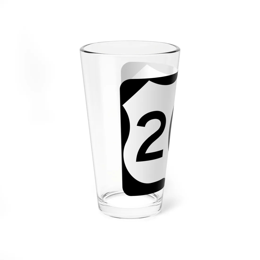 US 20A NY (New York) (Road Sign) Pint Glss 16oz - Go Mug Yourself
