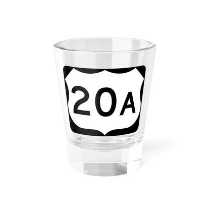 US 20A NY (New York) (Road Sign) Shot Glass 1.5oz 1.5oz - Go Mug Yourself