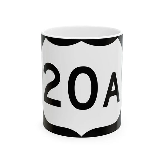 US 20A NY (New York) (Road Sign) White Coffee Mug 11oz - Go Mug Yourself
