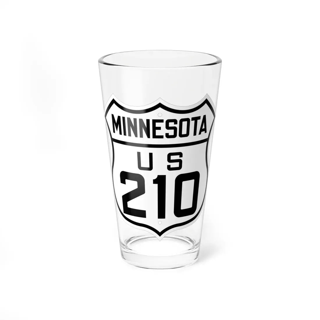 US 210 Minnesota 1926 (Minnesota) (Road Sign) Pint Glass 16oz 16oz - Go Mug Yourself