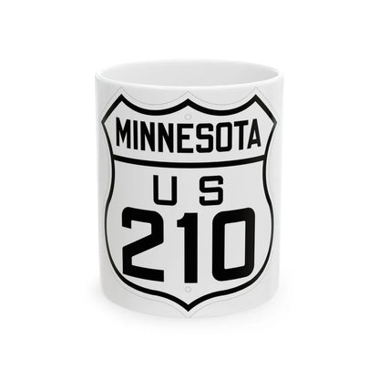 US 210 Minnesota 1926 (Minnesota) (Road Sign) White Coffee Mug 11oz - Go Mug Yourself