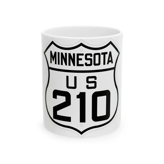 US 210 Minnesota 1926 (Minnesota) (Road Sign) White Coffee Mug 11oz - Go Mug Yourself