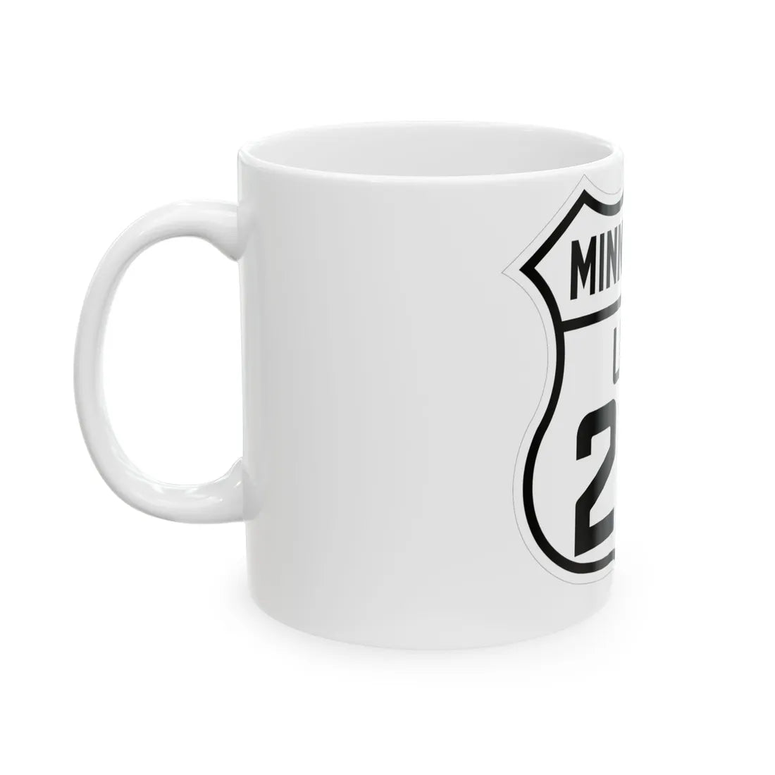 US 210 Minnesota 1926 (Minnesota) (Road Sign) White Coffee Mug - Go Mug Yourself