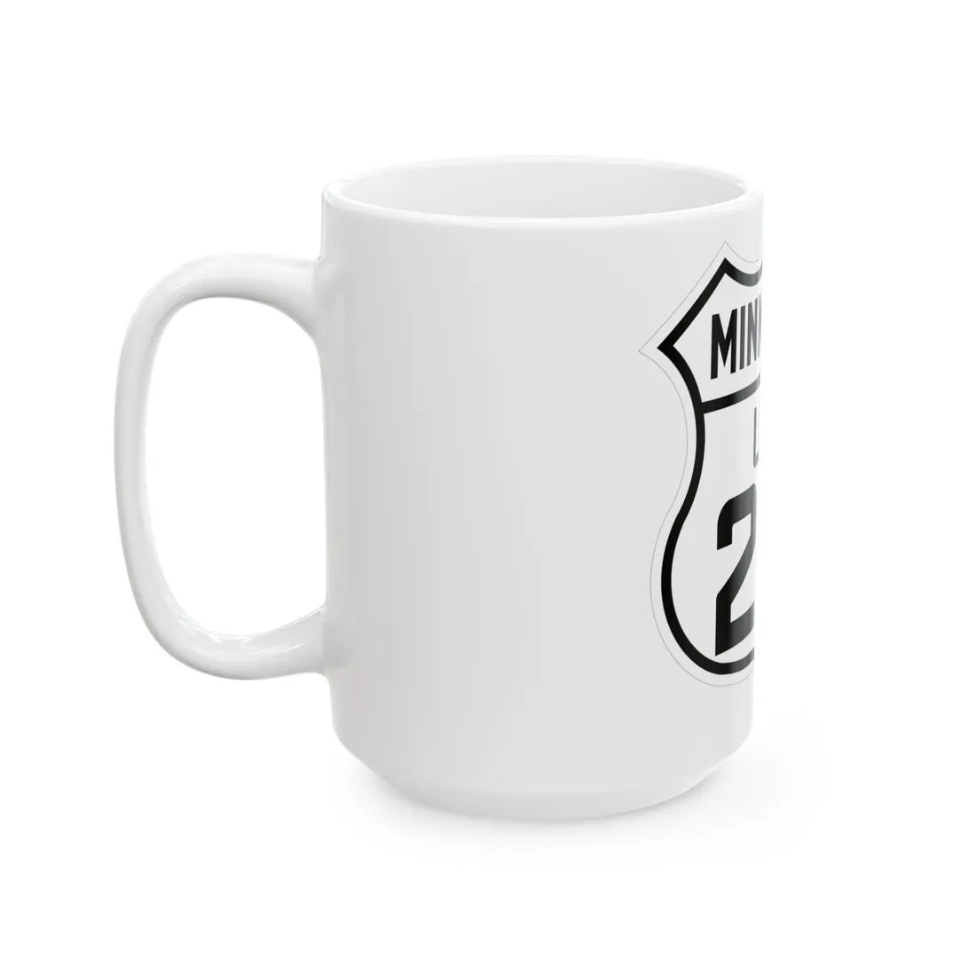 US 210 Minnesota 1926 (Minnesota) (Road Sign) White Coffee Mug - Go Mug Yourself