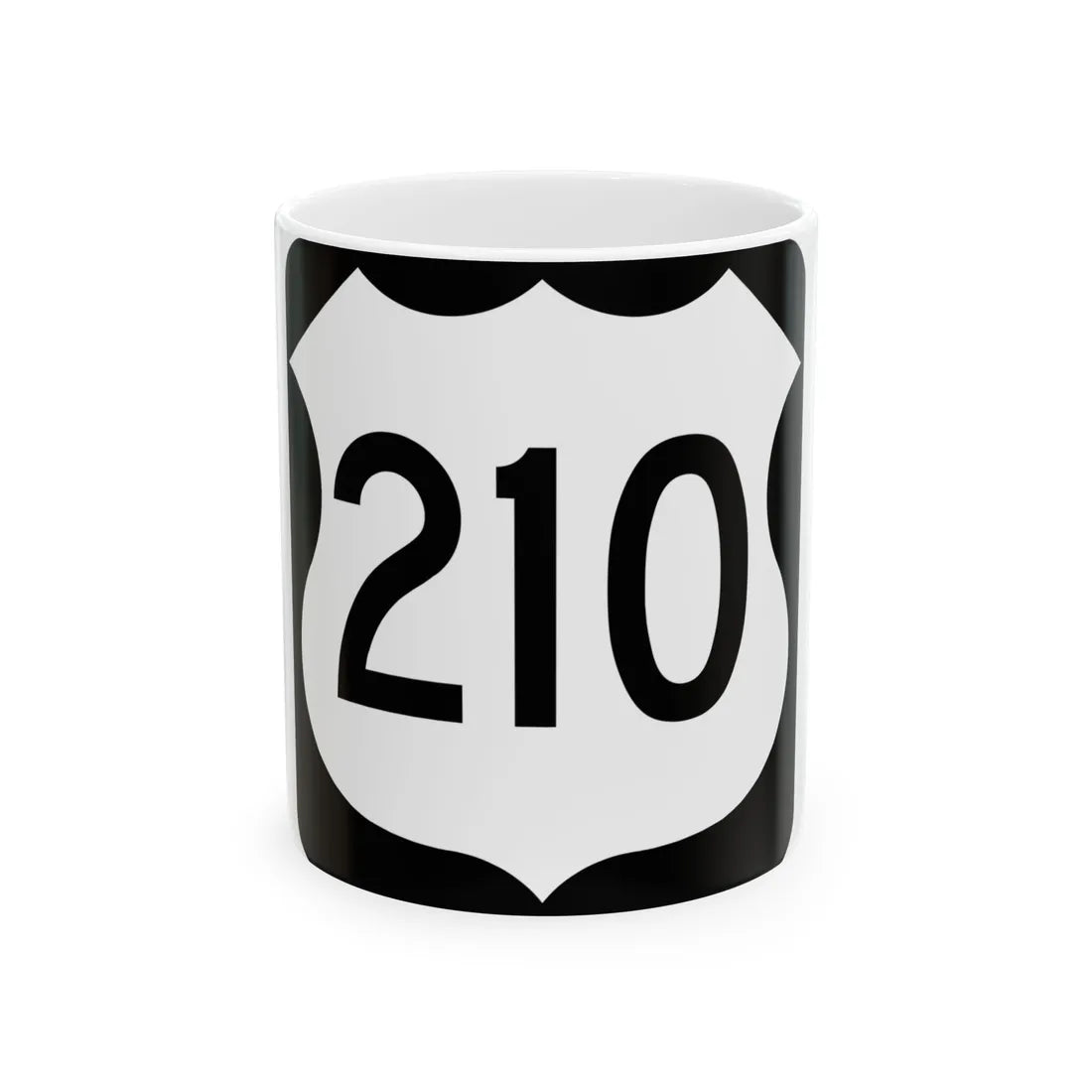 US 210 MN 1961 (Minnesota) (Road Sign) White Coffee Mug 11oz - Go Mug Yourself