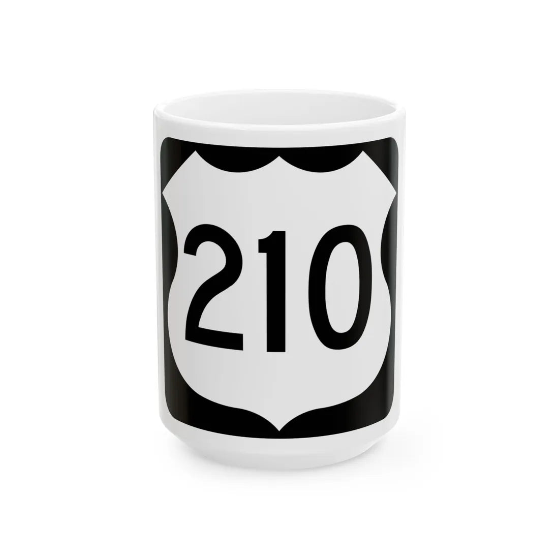 US 210 MN 1961 (Minnesota) (Road Sign) White Coffee Mug 15oz - Go Mug Yourself