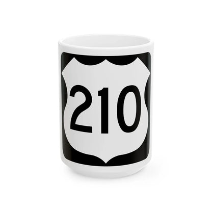 US 210 MN 1961 (Minnesota) (Road Sign) White Coffee Mug 15oz - Go Mug Yourself