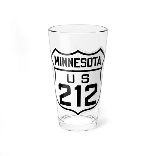 US 212 Minnesota 1926 (Minnesota) (Road Sign) Pint Glss 16oz 16oz - Go Mug Yourself