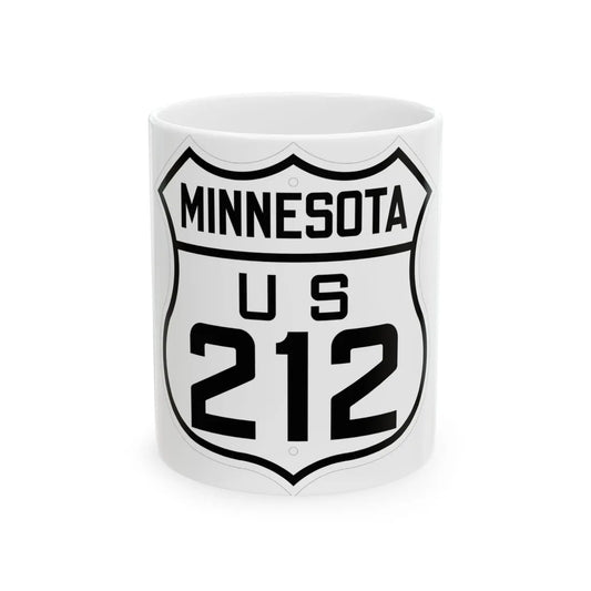 US 212 Minnesota 1926 (Minnesota) (Road Sign) White Coffee Mug 11oz - Go Mug Yourself