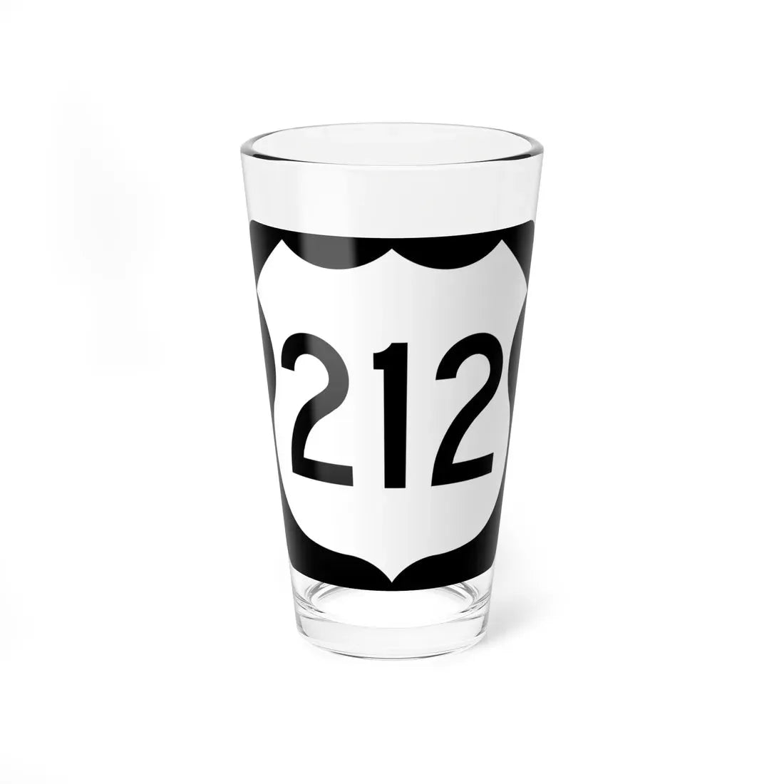 US 212 MN 1961 (Minnesota) (Road Sign) Pint Glass 16oz 16oz - Go Mug Yourself