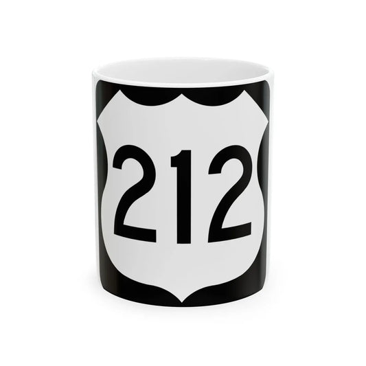 US 212 MN 1961 (Minnesota) (Road Sign) White Coffee Mug 11oz - Go Mug Yourself