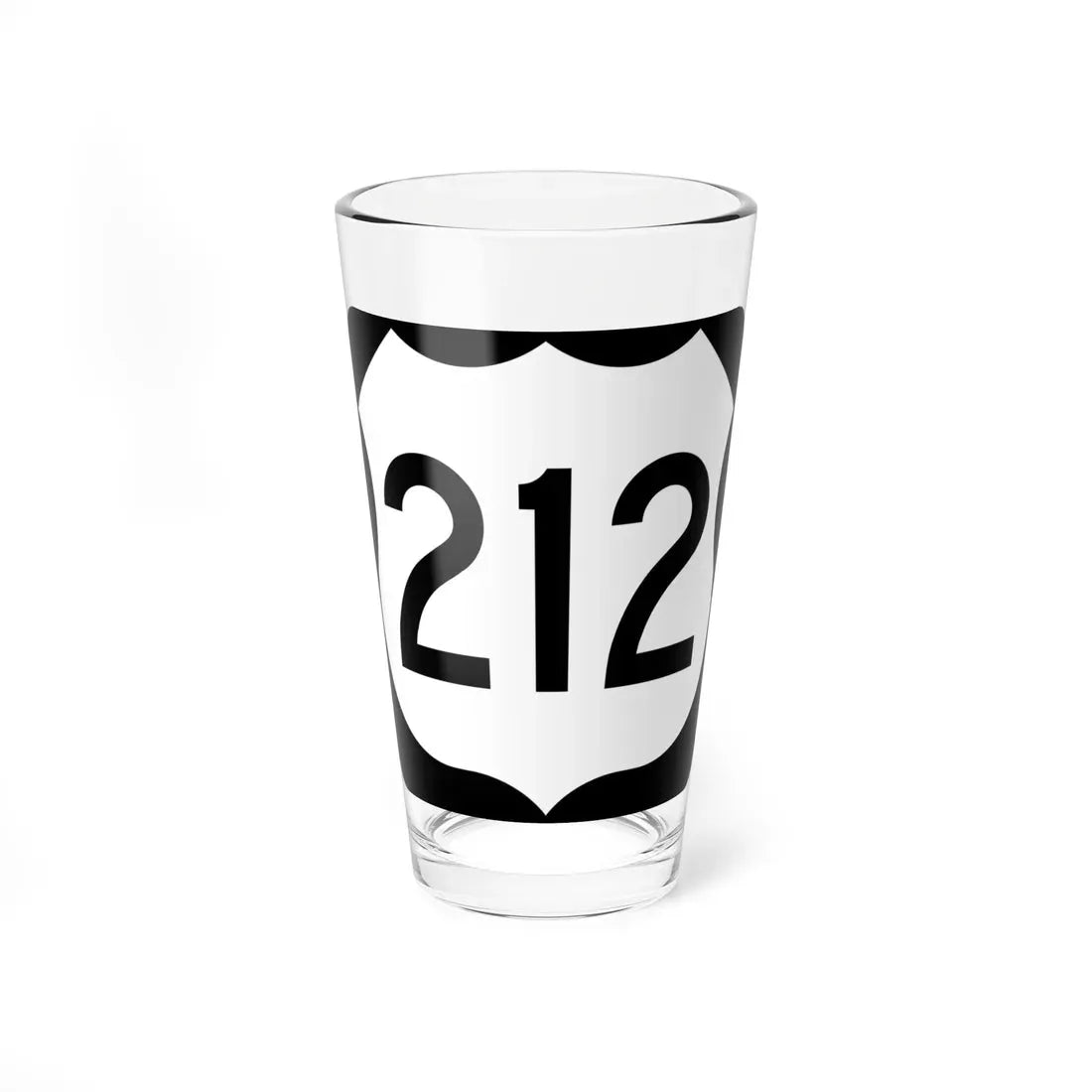 US 212 MN (Minnesota) (Road Sign) Pint Glass 16oz 16oz - Go Mug Yourself